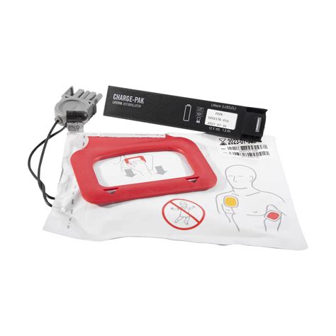 Physio Control Lifepak CR Plus CHARGE PAK And Defibrillator Pad Kit