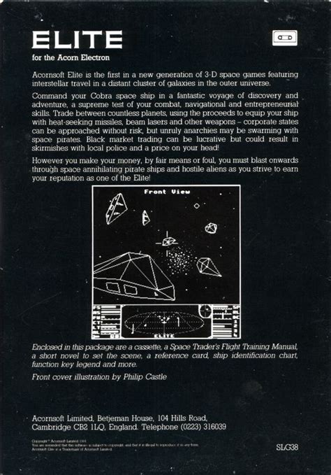 Elite (1984) box cover art - MobyGames