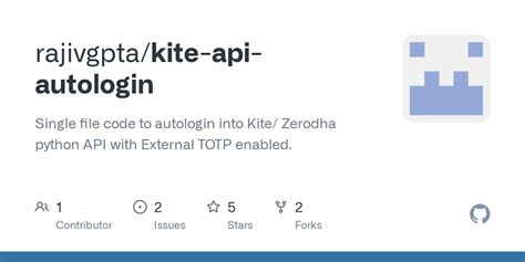 Github Rajivgpta Kite Api Autologin Single File Code To Autologin