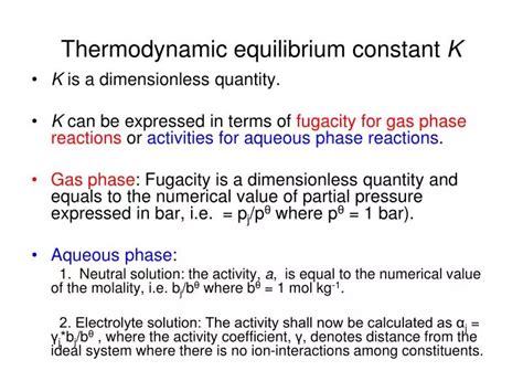 Ppt Thermodynamic Equilibrium Constant K Powerpoint Presentation