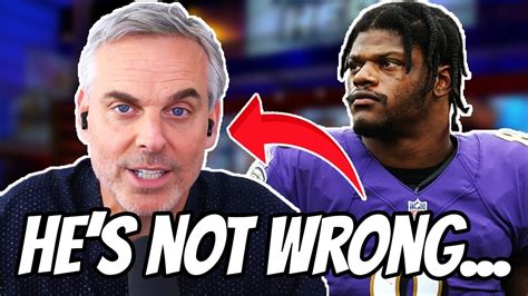 Colin Cowherd Says This About Lamar Jackson Youtube