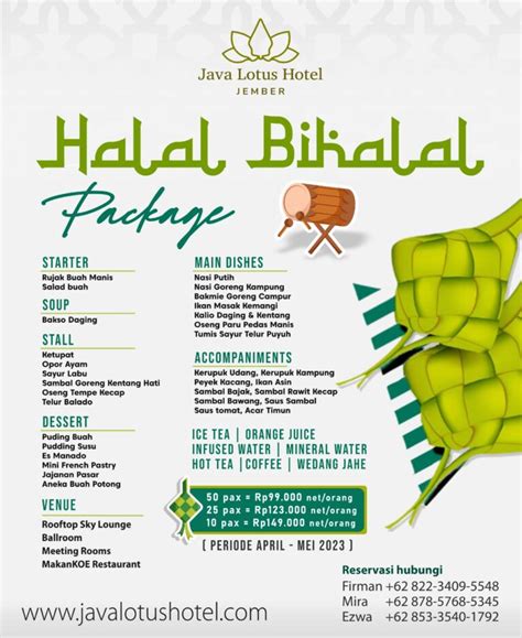 Gelar Halal Bihalal Mau Indoor Outdoor Dan Tambah Reward Points