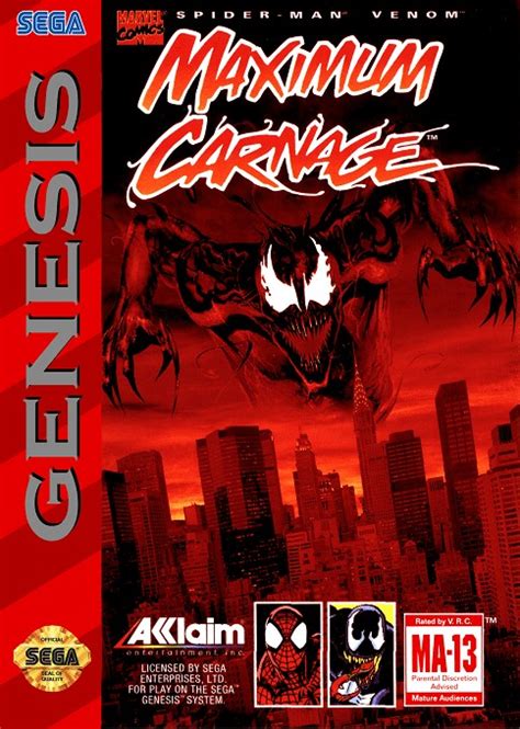 Fiche Du Jeu Spider Man Venom Maximum Carnage Sur Sega Megadrive