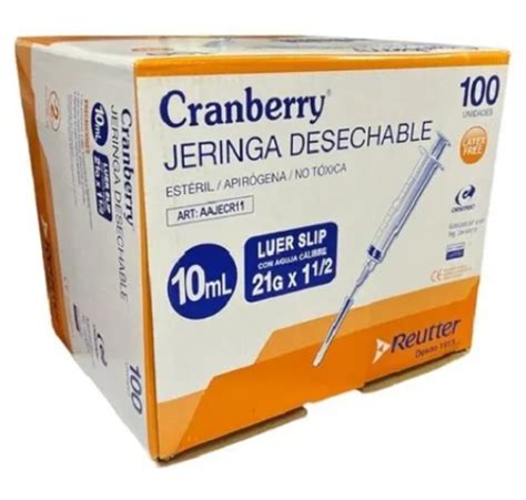 Jeringa Desechable Luer Slip 10cc 21g X 1 1 2 Caja X100 LUZGOMED