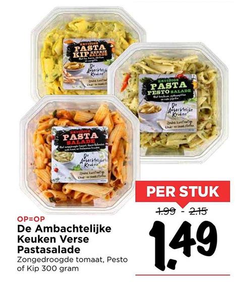 De Ambachtelijke Keuken Verse Pastasalade Aanbieding Bij Vomar