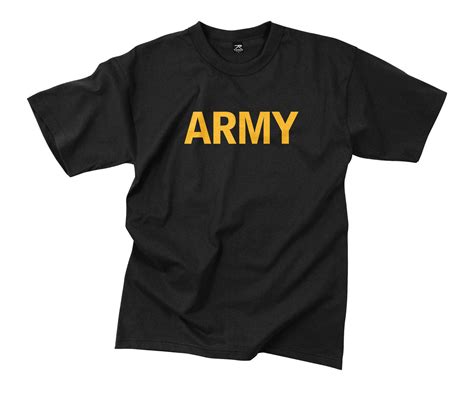 Black Army T-Shirt With Gold Army Print – Grunt Force