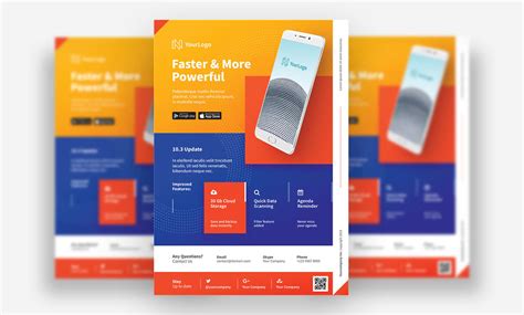 Mobile App Promotion Flyer Template Behance