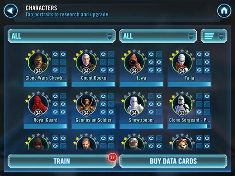 Star Wars Galaxy Of Heroes Beste Charaktere Information Online