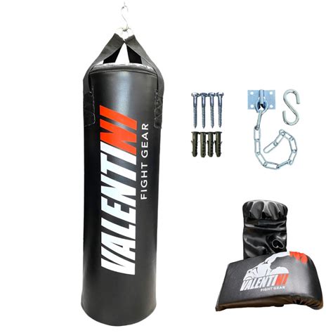 Saco De Pancada VALENTINI 70 Cm Treino Boxe Muay Thai Suporte