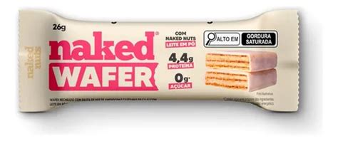 Wafer Leite Em Pó Chocolate Branco 26g Naked Nuts MercadoLivre