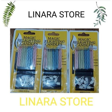 Jual LILIN MAGIC ULANG TAHUN 1pack Isi 10pcs Shopee Indonesia