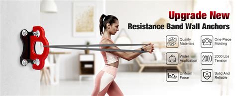 Amazon 3 PCS Resistance Band Wall Anchors Workout Wall Mount