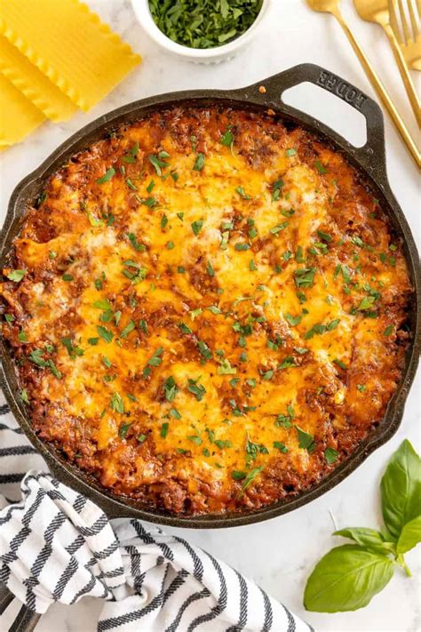 Easy Skillet Lasagna Recipe Kylee Cooks