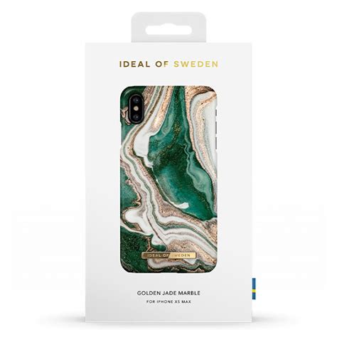 Ideal Of Sweden Fashion Case Suits IPhone XS Max Golden Jade Marble