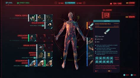 Cyberpunk 2077 Skill Progression