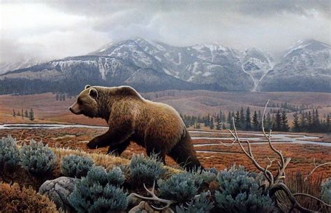 Wildlife Art Grizzly Bear Painting By Dale Kunkel Art