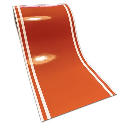 6 X72 Orange Glossy Vinyl Racing Stripes Car Boat Trailer Sticker