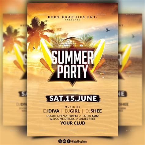 Day Party Flyer Template