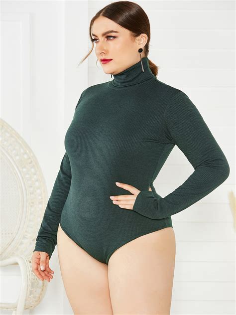 Wholesale Knitting High Neck Long Sleeve Bodysuits Sza Wholesale