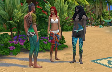 Mod The Sims Leg Scales For Mermaids Chest Scales For Male 22