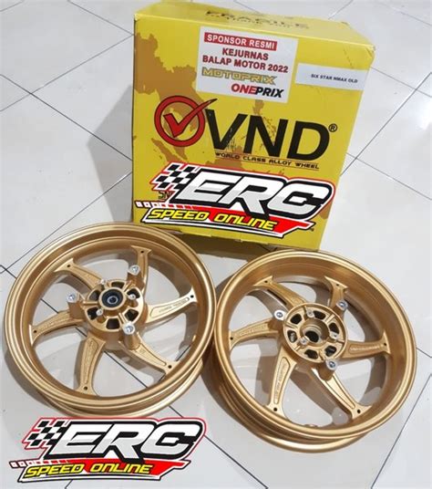 Jual VELG VND SIX STAR NMAX OLD 300 350 RING 13 GOLD Di Lapak ERC