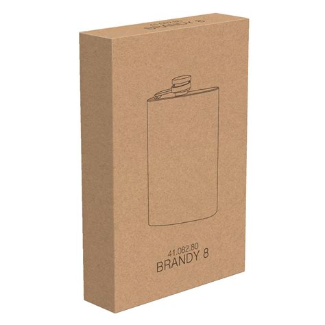 BRANDY 8 Metalna Pljoska 230 Ml Srebrna Iksshop