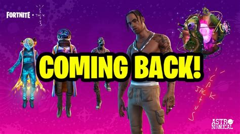 Travis Scott Skin Coming Back Return Release Date In Fortnite Item Shop Travis Scott Bundle