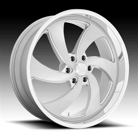 Us Mags Desperado 6 U134 Brushed Silver Milled Custom Wheels U134