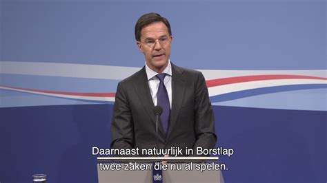 Inleidend Statement Van Mp Rutte Van 24 Januari 2020 Youtube