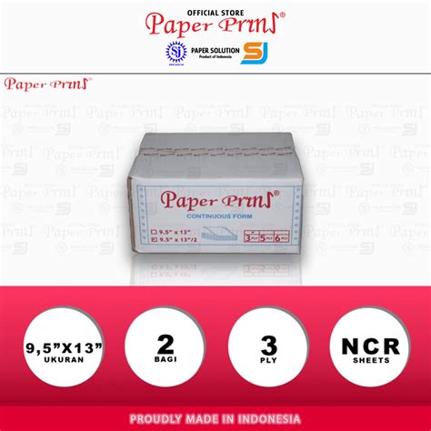 Jual Paperpryns Kertas Continuous Form Ply Ncr Folio X