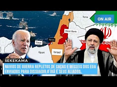 NAVIOS DE GUERRA REPLETOS DE CAÇAS E MÍSSEIS DOS EUA ENVIADOS PARA