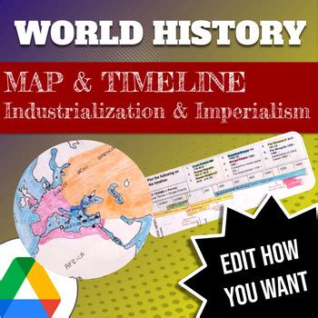 Industrialization Imperialism Map Timeline Sswh Sswh