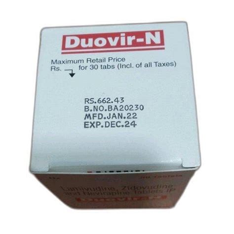 Lamivudine Zidovudine Nevirapine Tablets Ip Cipla Ltd At Rs Bottle