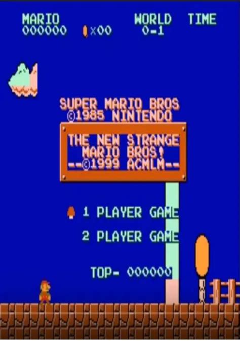 New Strange Mario Bros Smb1 Hack Rom Download Nintendo