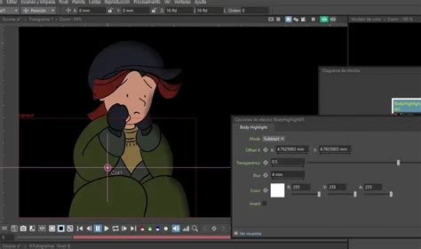 Sombras automáticas en OpenToonz Tutoriales OpenToonz