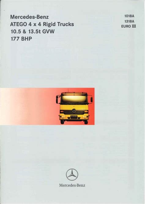 Brochure Technique Mercedes Atego A A Manudoc