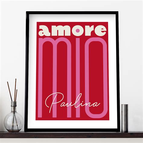 Plakat Walentynkowy Amore Mio Plakaty Crazyshop