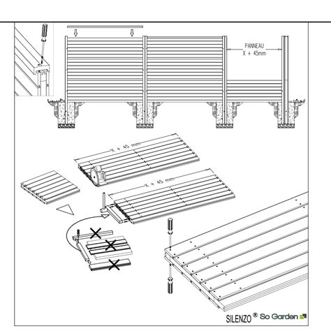 Mur Anti Bruit SILENZO Absorb 60x120cm SO GARDEN