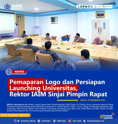 Pemaparan Logo Dan Persiapan Launching Universitas Rektor Iaim Sinjai