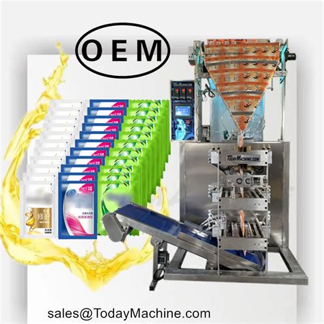 Automatic Liquid Chili Sauce Tomato Paste Sachet Multi Lane Filling