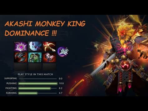 Monkey King Akashi Dominance Pro Gameplay Dota Learning Youtube