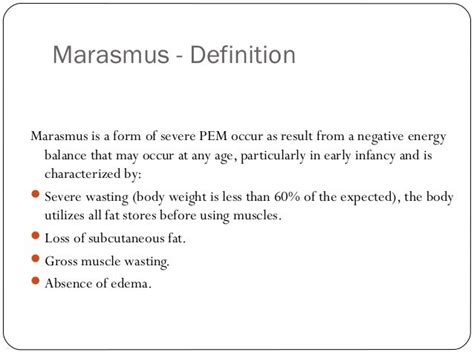 Marasmus By Santhosh K Chacko