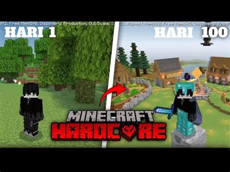 Bertahan Hidup 100 HARI Di Minecraft HARDCORE 1 20 YouTube