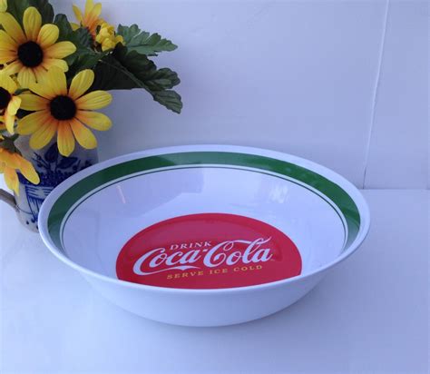 Coca Cola Bowl Is A Vintage 9 3 4 White Plastic Drink COCA COLA Serve