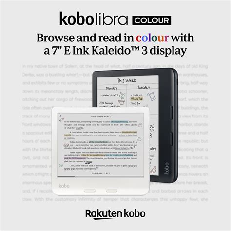 Buy The Kobo Libra Color Ereader Black E Ink Colour Display N