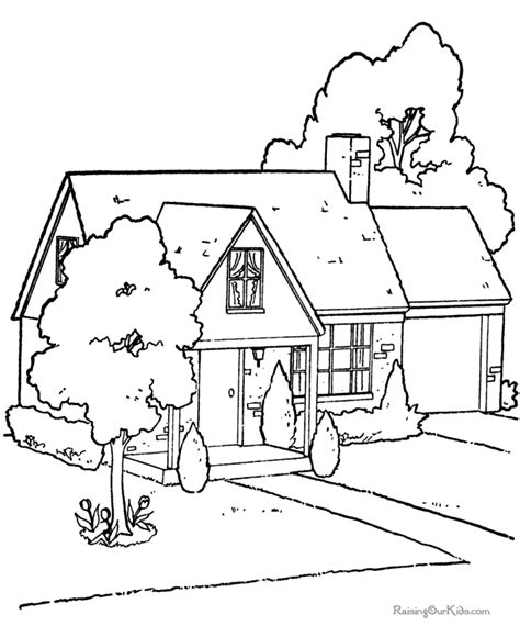 House Coloring Pages To Download And Print For Free