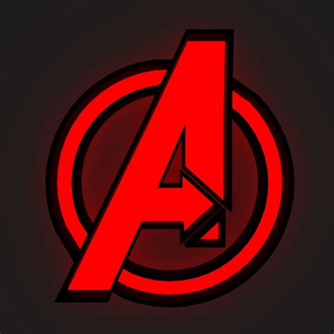 Red Marvel Avengers Logo