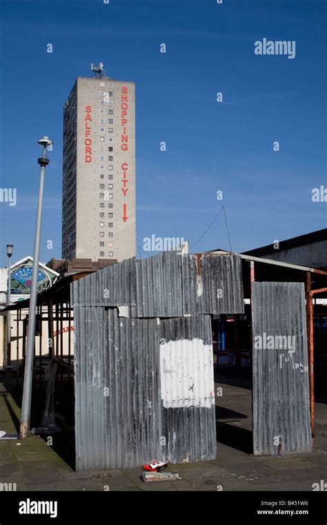 Salford Market and Shopping Centre, Salford, UK Stock Photo - Alamy