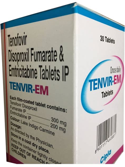 Tenvir Em Tenofovir Disoproxil Fumarate Emtricitabine Tablet Tablets