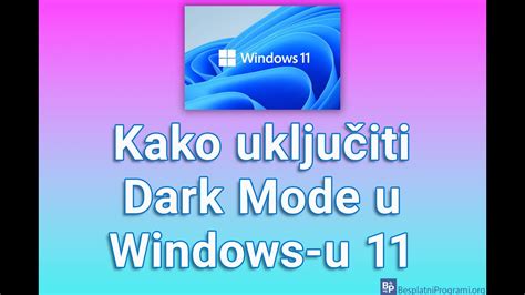 Kako uključiti Dark Mode u Windows u 11 YouTube